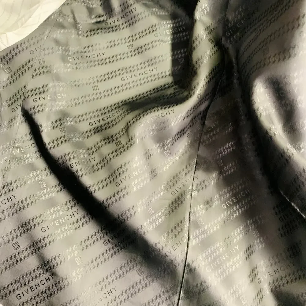 GIVENCHY Size 38 Grey Black Purple Plaid Contrast Trim Wool Blend Sport Coat